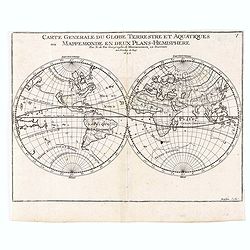 Carte generale du Globe Terrestre Aquatiques.