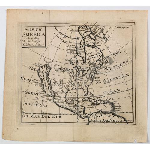 Old map image download for North America According to the Latest Observations.