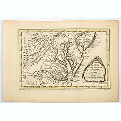 Carte de la Virginie, de la Baye Chesapeack, et Pays Voisins.
