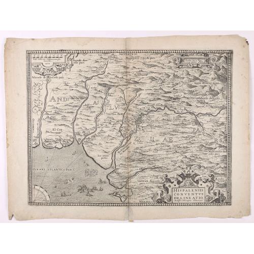 Old map image download for Hispalensis Conventus Delineatio, Auctore Hieronijmo Chiave...