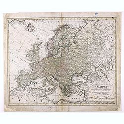 Charte von Europa Nach den neuesten Astronomischen Ortsbestimmungen entworfen und berichtiget auf der Sternwarte Seeberg, bey Gotha. . .