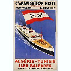 CIE. DE NAVIGATION MIXTE / ALGERIE - TUNISIE.