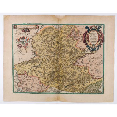 Old map image download for Nobilis Hannoniae Comitatus Descrip.