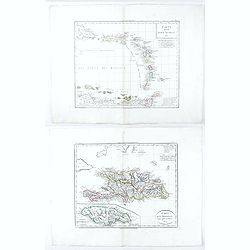 Carta Di S. Domingo / Carta Delle Isole Antille. [Set of 2 maps]