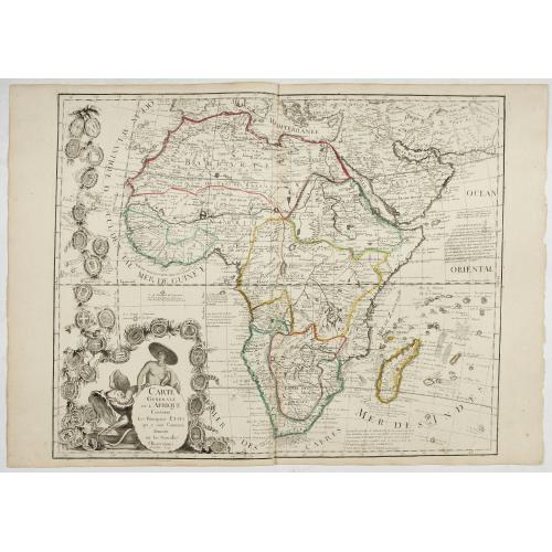 Old map image download for [World and 4 continents] Carte Geographique Astronomique Chronologique et Historique du Monde.
