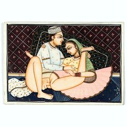 Image download for Indian erotic painting on ivory