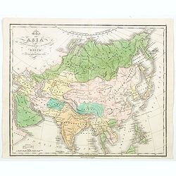 Map of Asia drawn & engraved to accompany Hart's Geographical Exercises.