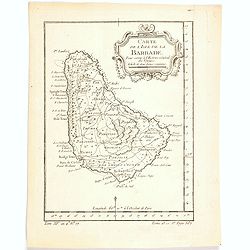 Carte de l'Isle de la Barbade. . .