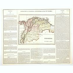 Geographical, Statistical, and Historical Map of Colombia.
