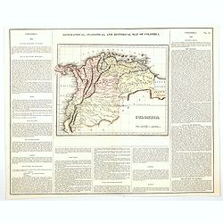 Geographical, Statistical, and Historical Map of Colombia.