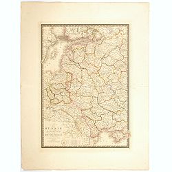 Carte de la Russie occidentale et du Royme. de Pologne par A. Brue, Geographe du Roi . . .