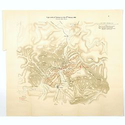 Fight north of Colenso on the 27th February, 1900. Situation about 5pm.