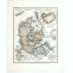 Neueste Karte von Danemark mit Holstein und Lauenburg. . .