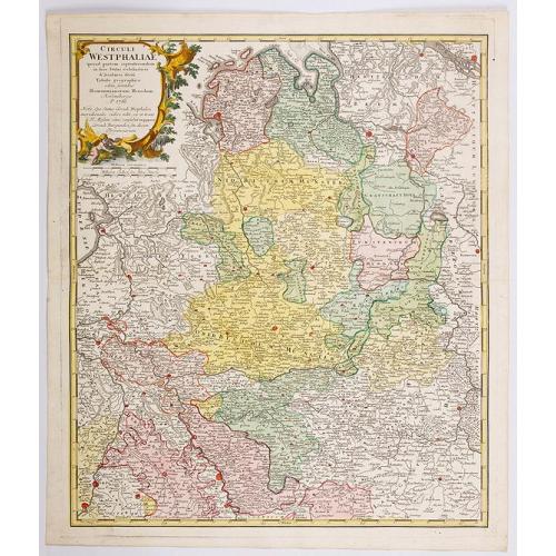 Old map image download for Circuli Westphaliae. . .