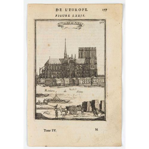 Old map image download for N.tre Dame de Paris.