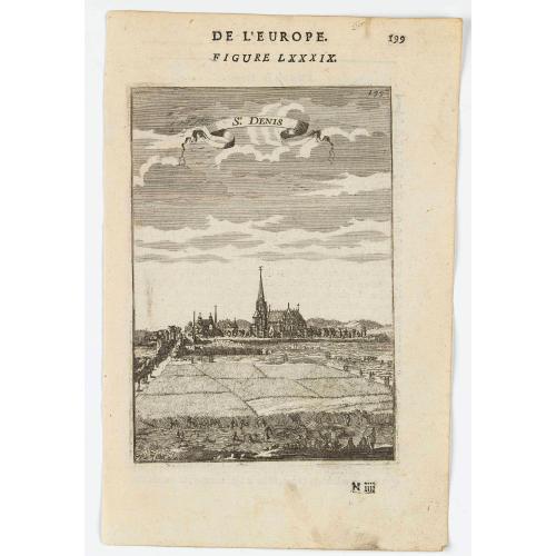 Rare, antique map of St. Denis.