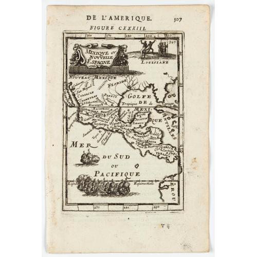 Old map image download for Mexique ou Nouvelle Espagne.