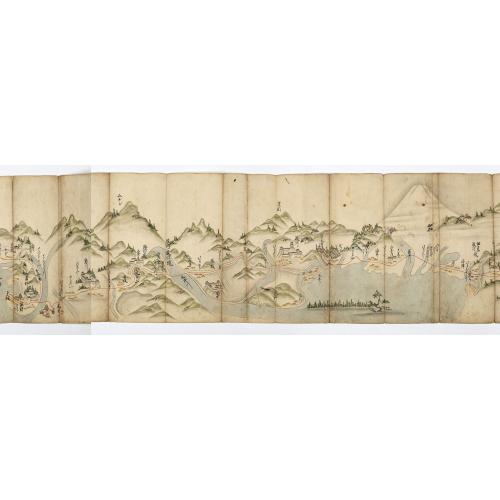 Old map image download for ‘Tosai Kairiku no Zu’ [Route map of Japan from East to west by land and sea]