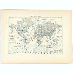 [World map with oceanic currents].