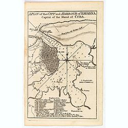 A Plan of the City and Harbour of Havanna, Capital of the Island of Cuba.