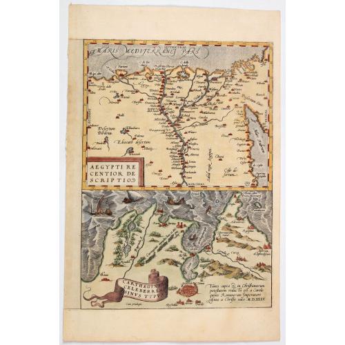 Old map image download for Aegypti recentior descriptio./ Carthaginis. . .