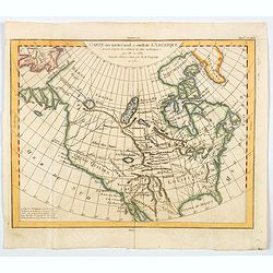 Carte des parties nord et ouest de L' Amerique. . .