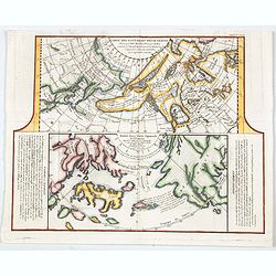 Carte Des Nouvelles Decouvertes dresseee par Phil. Buache... [with] Extrait d'une Carte Japonoise de l'Univers apportee en Europe par Kaempfer . . . [Bay of the West]