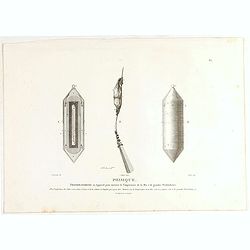 Phisique. Thermobatomètre ou Appareil pour mesurer la température de la mer a de grandes profondeurs. [plate XL]