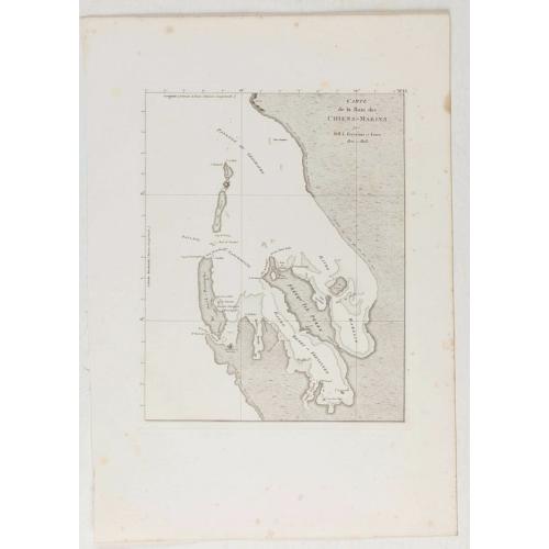 Old map image download for Carte de la Baie des Chiens-Marins. (Shark's Bay)