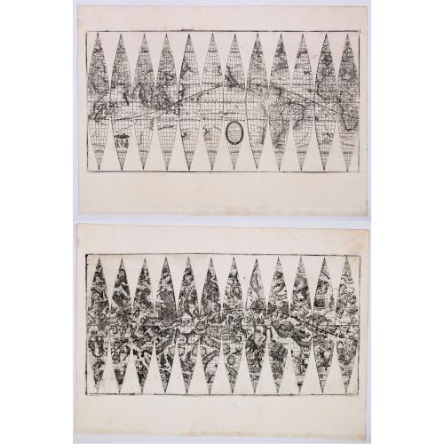 Old map image download for Hos Globos Terracqueum, ac Coelestem Dicat. . .