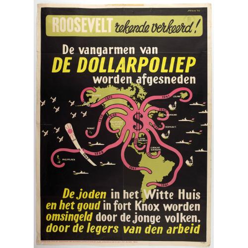 Old map image download for Rooseveld rekende verkeerd ! De vangarmen van De Dollarpoliep worden afgesneden. . .