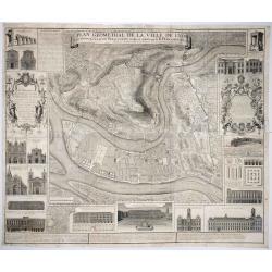 Plan Geometral de la Ville de Lyon.