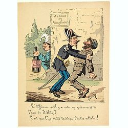 [Satirical Cartoon] La difference qu'il y a entre un gendarme et de l'eau de Sedlitz?. . .