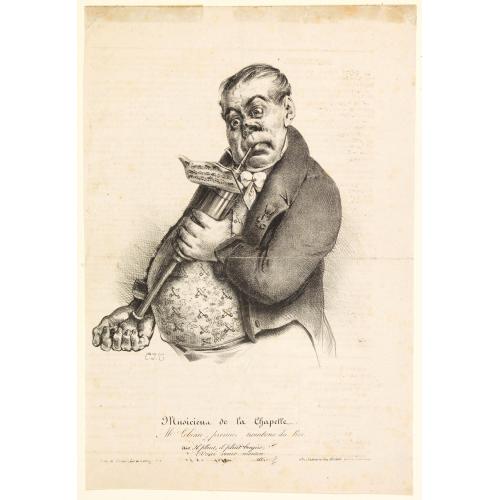 Old map image download for Musicien de la Chapelle. Mr. Lebeau premier trombone du Roi.