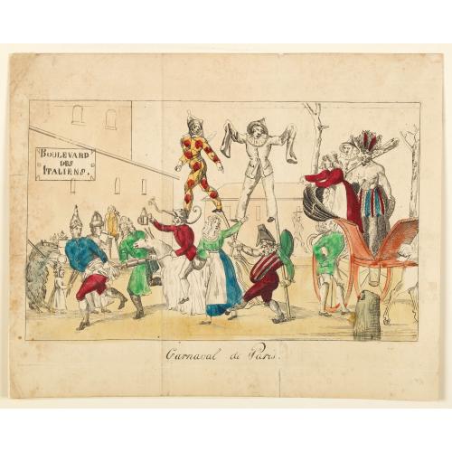 Old map image download for Carnival de Paris.