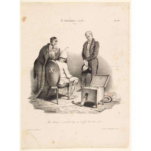 Old map image download for La Caricature (Journal) Ah! docteur, ce maudit siege m'a fait bien du mal.