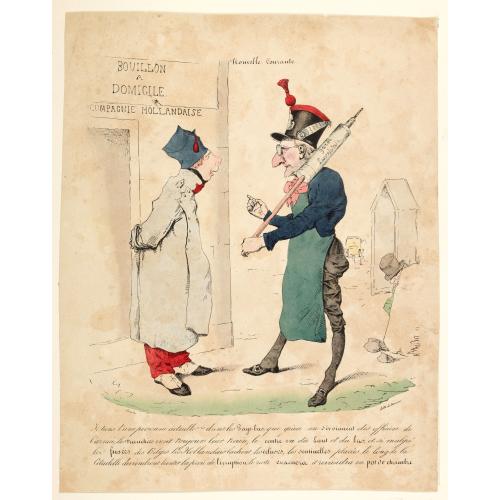 Rare, antique map of Nouvelle Courant.