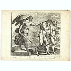 Eiecitg Adam et collocauitante paradisium uouptatis cherubim . . . (Plate 7)