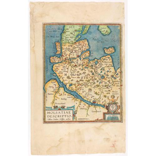 Old map image download for Hassiae Descriptio / Holsatiae Descriptio.