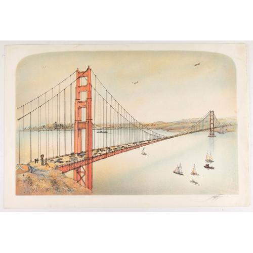 Old map image download for [Golden Gate Bridge San Francisco]