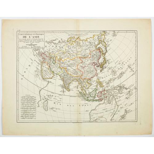 Old map image download for Carte Generale et Politique de L'Asie. . .