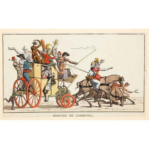 Old map image download for Marche de Carnaval. [Canival Walk]