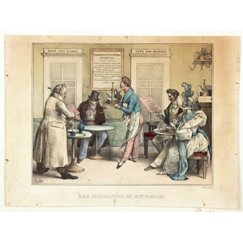 Old map image download for Les Jouissance du Juste Milieu.