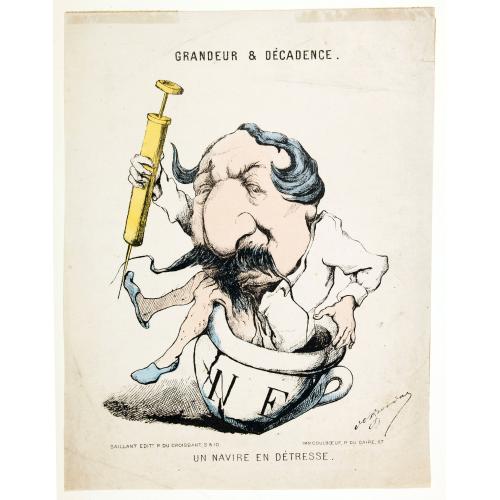 Old map image download for Grandeur et Decadence. Un Navire en Detresse.