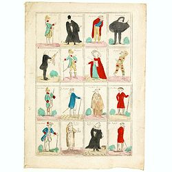 [No title.] Sixteen small engravings.