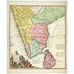 Peninsula Indiae Malabar Coromandel Ceylon.