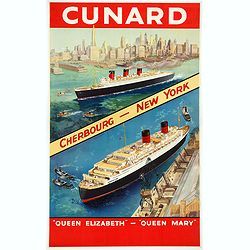 Cunard Cherbourg-New York.