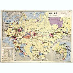 U.S.S.R. Carte Physique. / U.S.S.R. Carte Population.