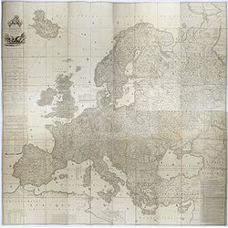 Carte de l'Europe dediée a Son Altesse royale Monseigneur Charles Louis archiduc d'Autriche, prince royal de Hongrie et de Bohéme, chevalier de la Toison d'Or, Grand-Croix de l'ordre...