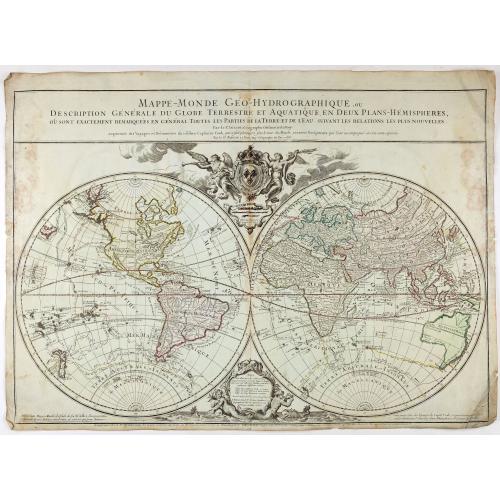 Old map image download for Mappe-Monde Geo-Hydrographique, ou Description Generale. . .